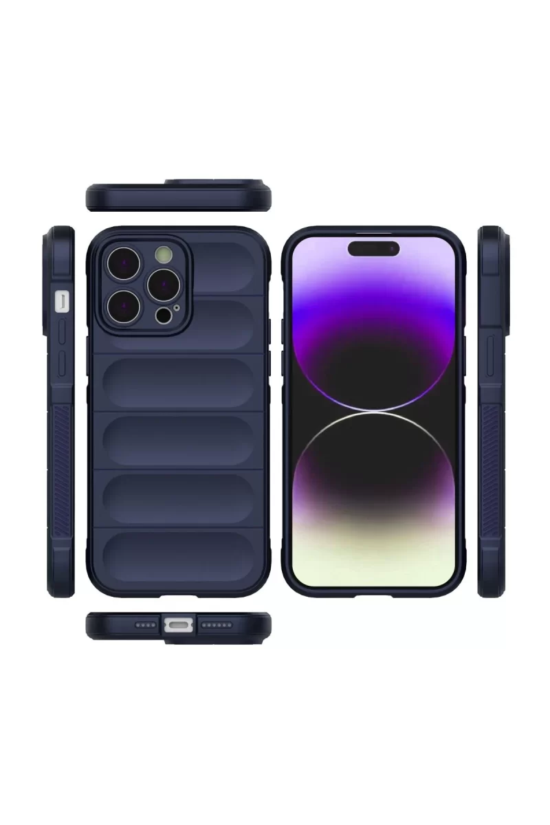 Newface Apple iPhone 15 Pro Max Kılıf Optimum Silikon - Lacivert
