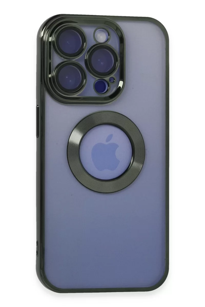 Newface Apple iPhone 15 Pro Max Kılıf Slot Silikon - Köknar Yeşili