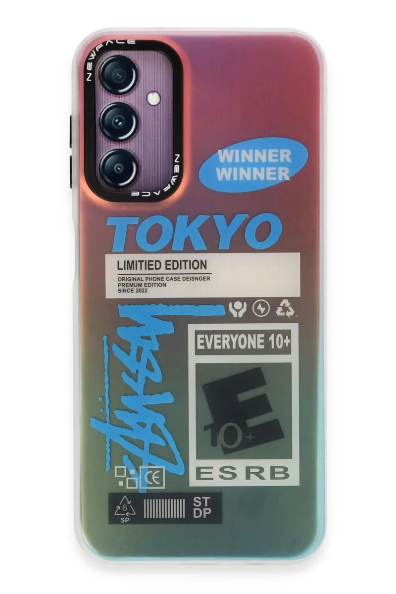 Newface Samsung Galaxy A14 4G Kılıf Estoril Desenli Kapak - Estoril - 1