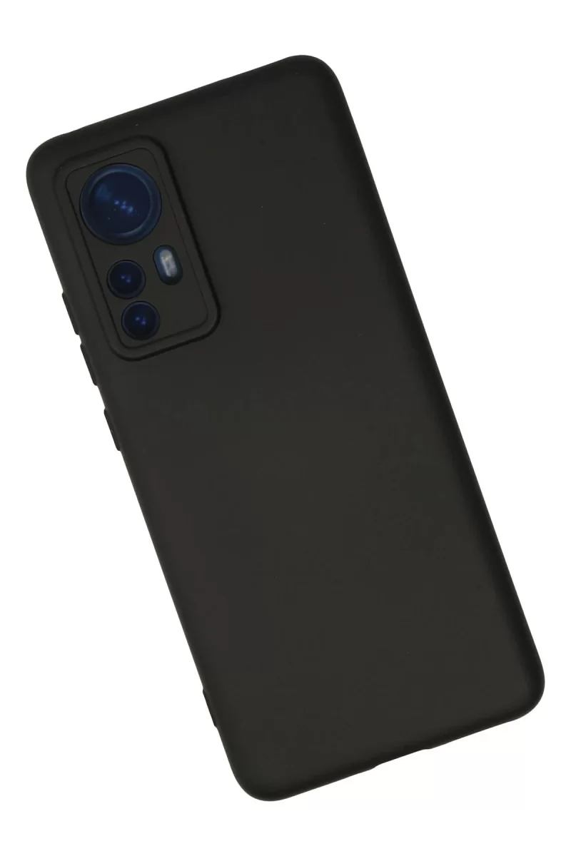 Newface Xiaomi Mi 12 Kılıf Nano içi Kadife Silikon - Siyah