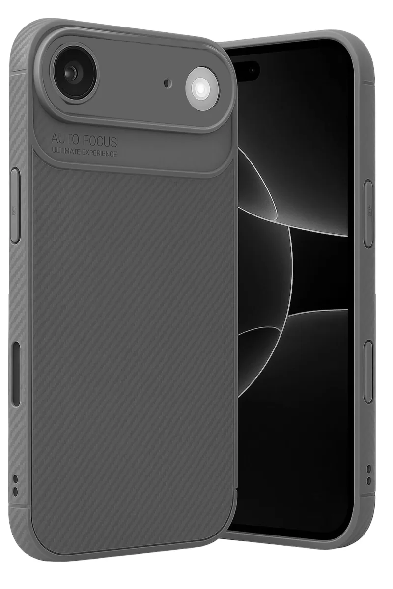 Newface Apple iPhone 17 Air Auto Focus Karbon Kapak - Gri