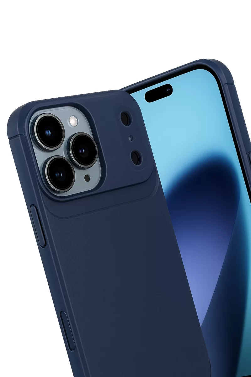 Newface Apple iPhone 17 Pro Max Auto Focus Karbon Kapak - Lacivert