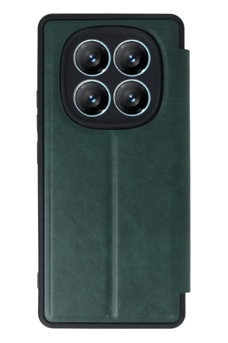 Newface Xiaomi Redmi Note 14 Pro 5G Kılıf Flip Cover - Koyu Yeşil
