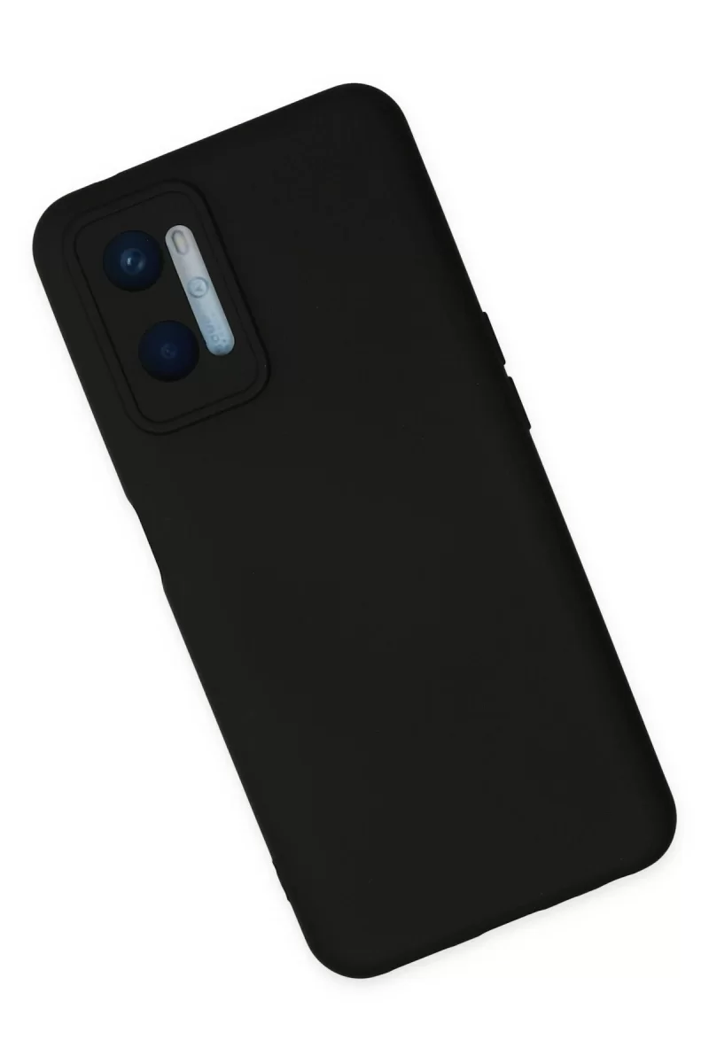 Newface Oppo A96 Kılıf Nano içi Kadife Silikon - Siyah