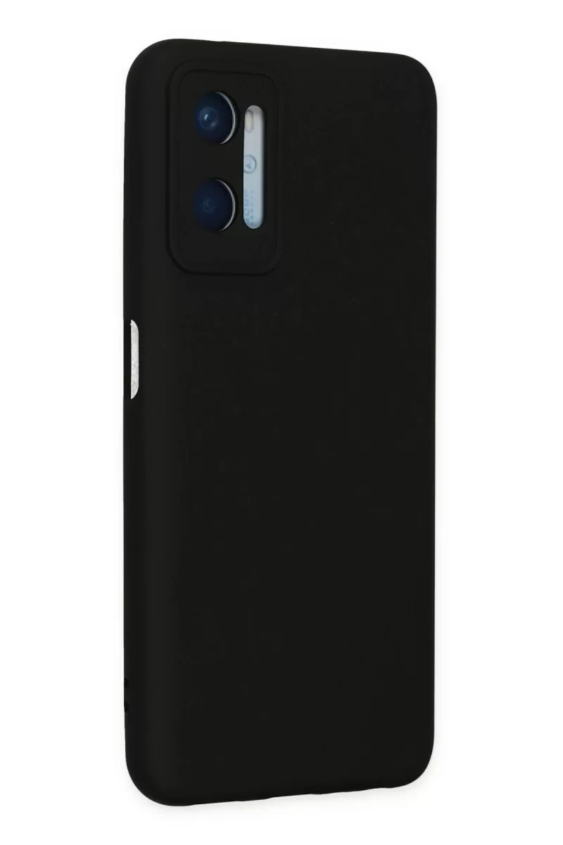 Newface Oppo A96 Kılıf Nano içi Kadife Silikon - Siyah
