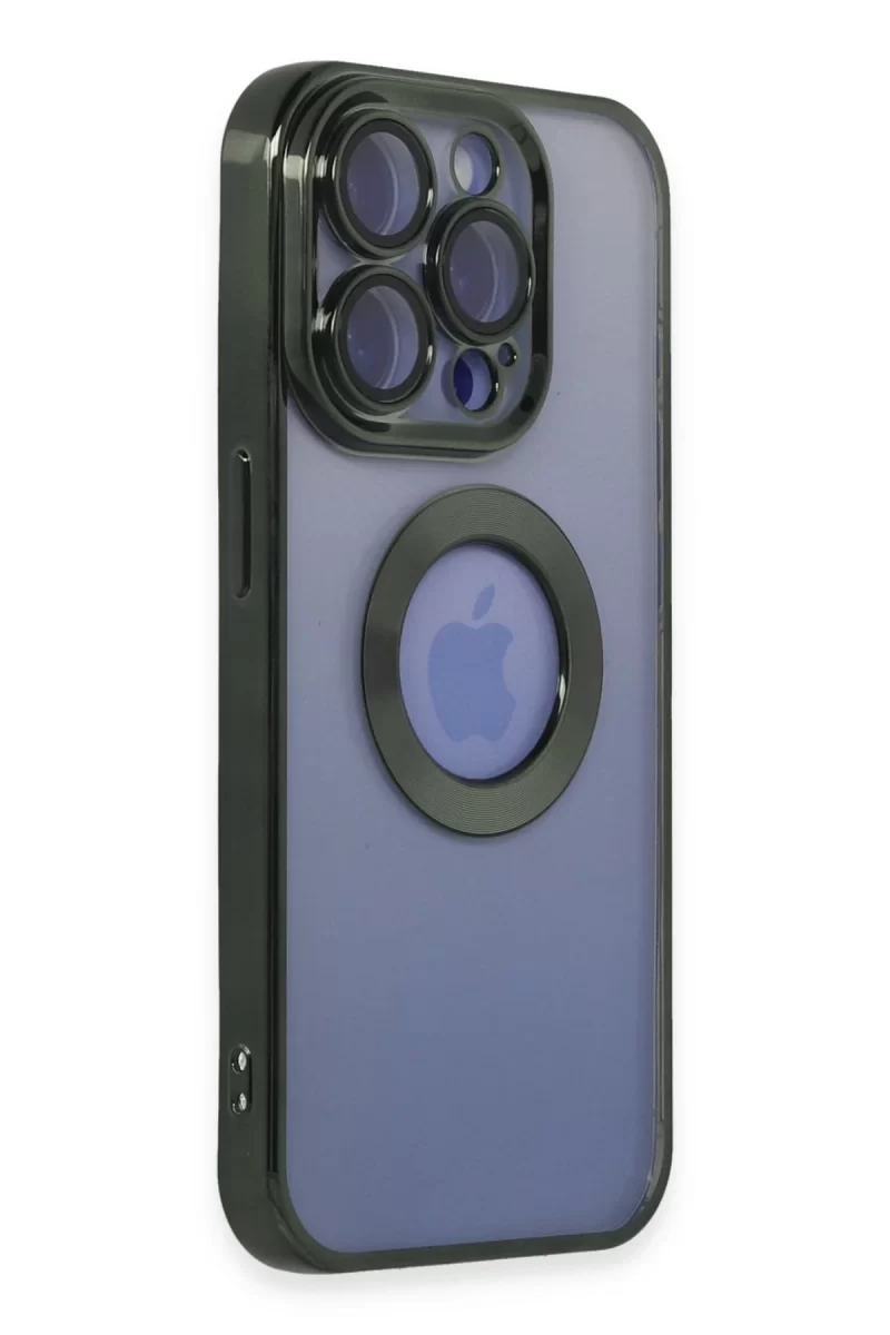 Newface Apple iPhone 15 Pro Kılıf Slot Silikon - Köknar Yeşili