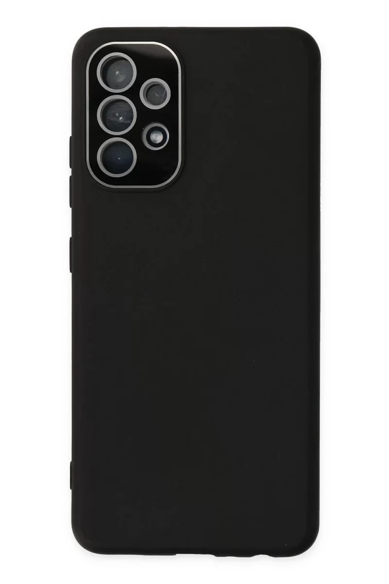 Newface Samsung Galaxy A53 5G Kılıf Lansman Glass Kapak - Siyah