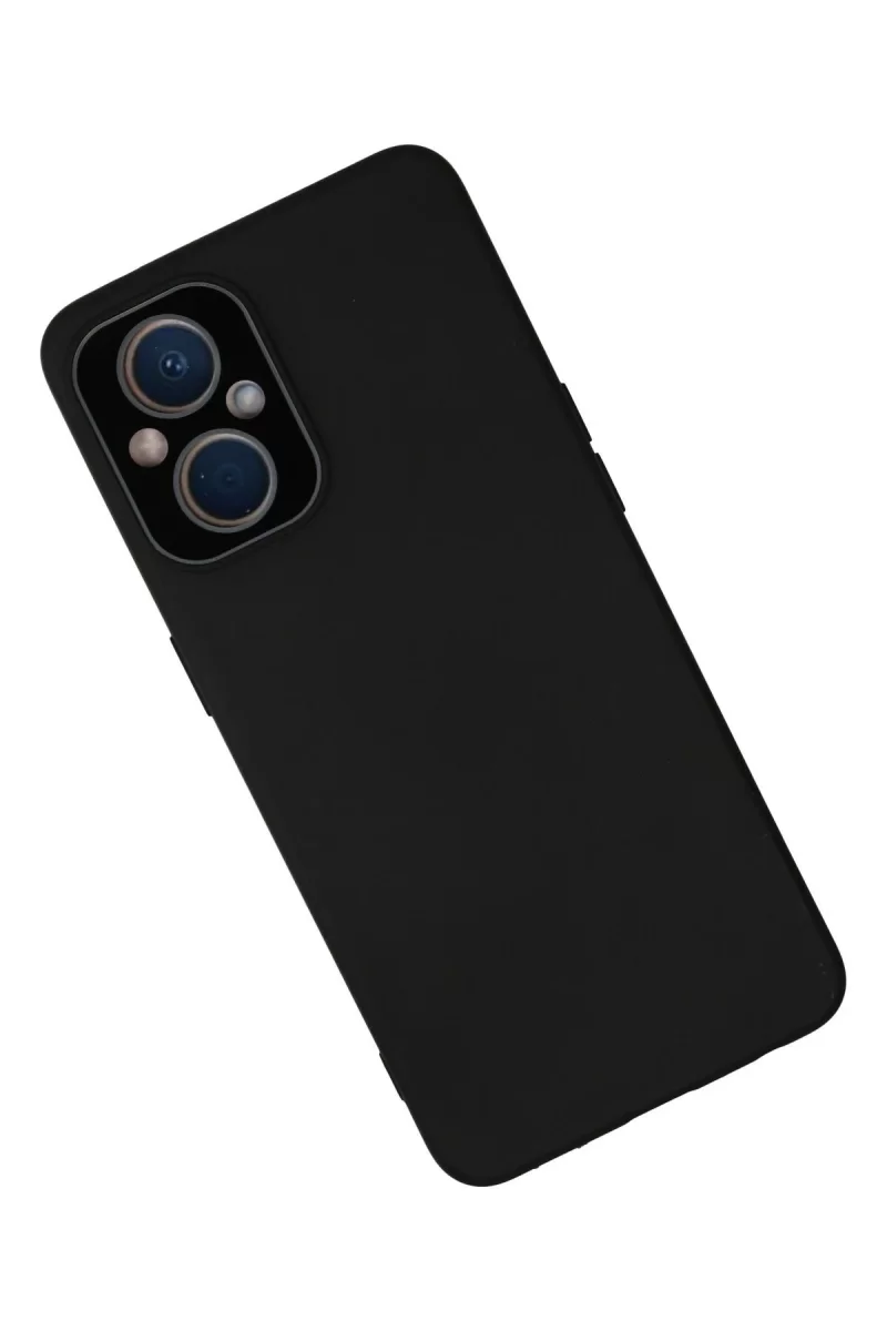 Newface Oppo Reno 7 Lite Kılıf Lansman Glass Kapak - Siyah