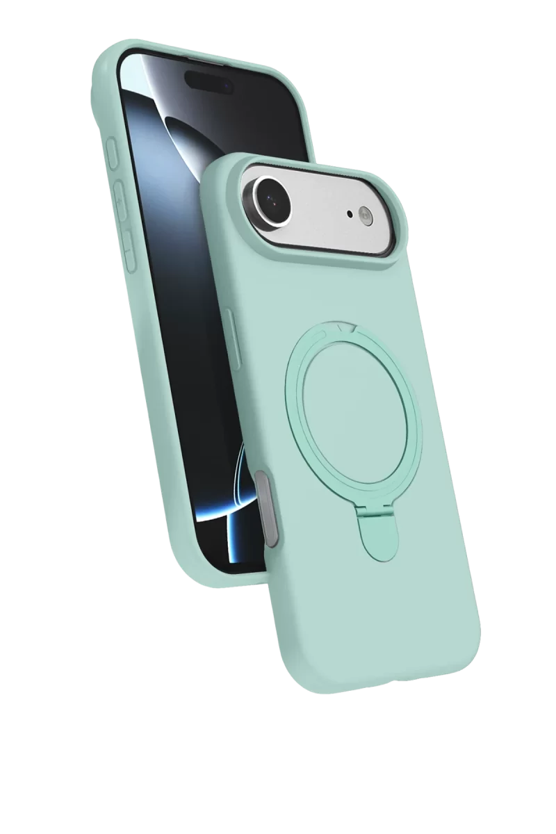 Newface Apple iPhone 17 Air Regal Magsafe Standlı Kapak - Su Yeşili