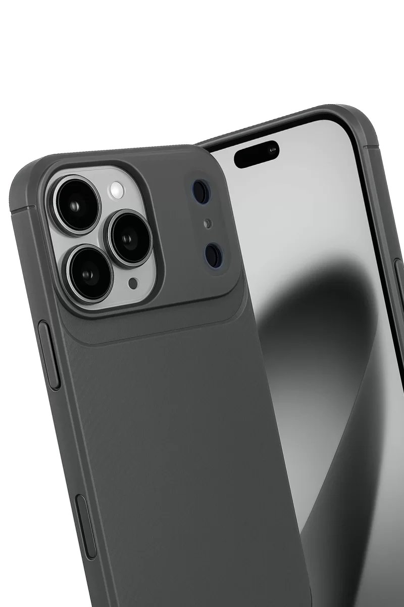Newface Apple iPhone 17 Pro Max Auto Focus Karbon Kapak - Gri
