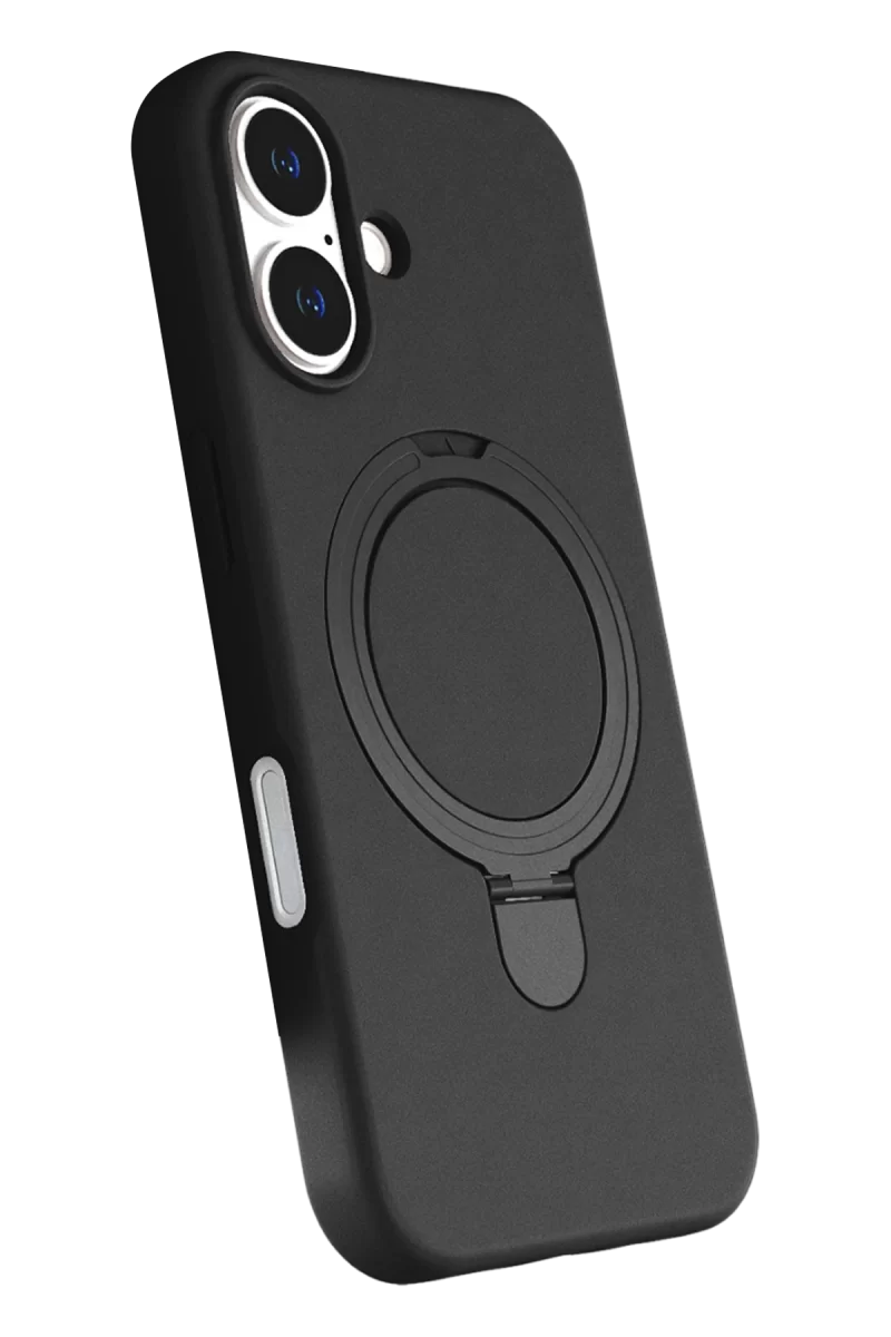 Newface Apple iPhone 17 Regal Magsafe Standlı Kapak - Siyah