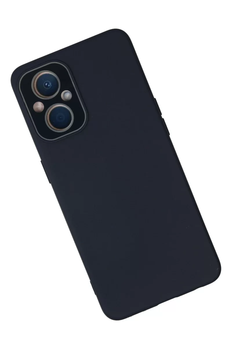 Newface Oppo Reno 7 Lite Kılıf Lansman Glass Kapak - Lacivert