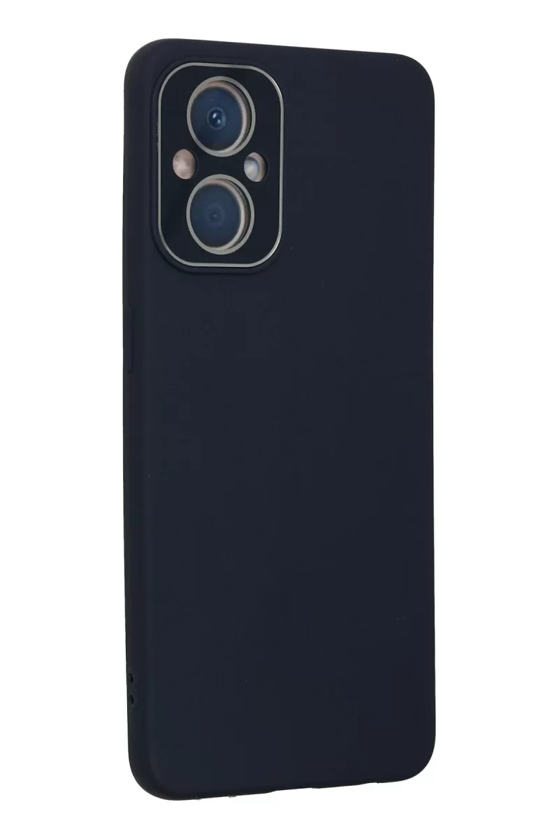 Newface Oppo Reno 7 Lite Kılıf Lansman Glass Kapak - Lacivert