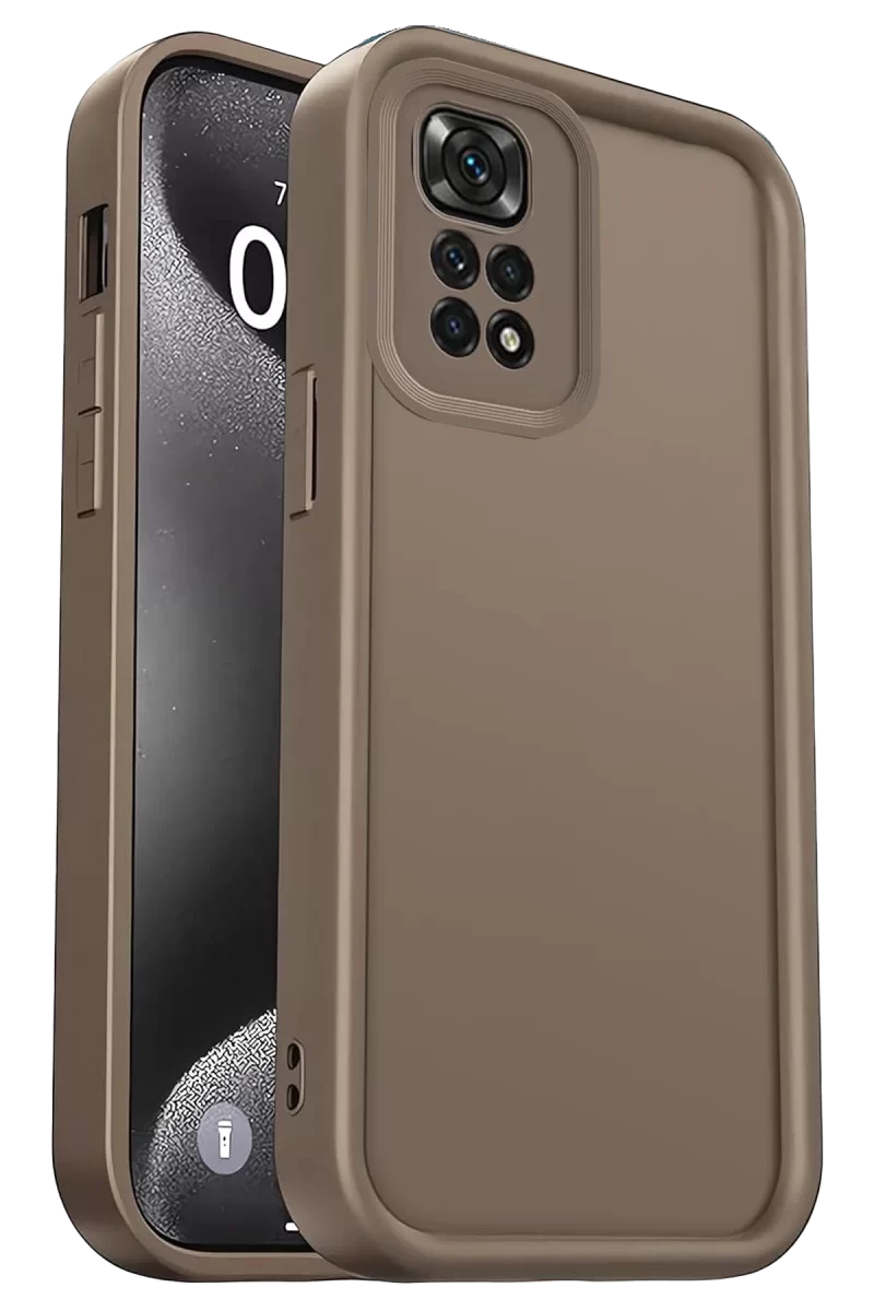 Newface Xiaomi Redmi 10 2022 Kılıf Viera Silikon - Kahverengi