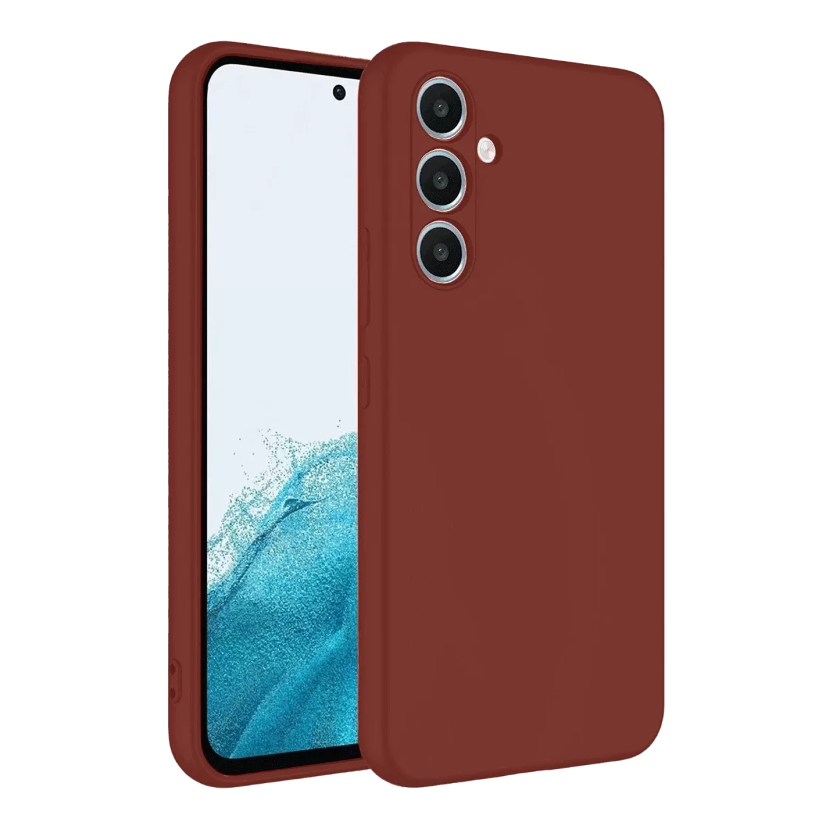 Newface Samsung Galaxy A16 5G Kılıf First Silikon - Bordo