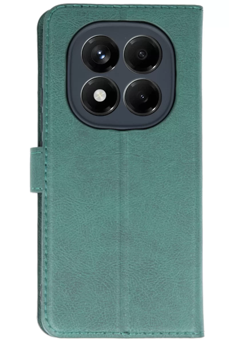 Newface Xiaomi Redmi Note 14 Pro 5G Kılıf Trend S Plus Kapaklı Kılıf - Yeşil