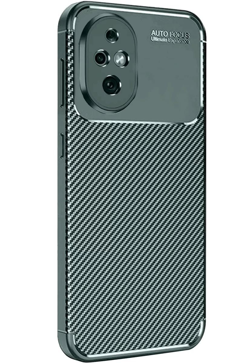 Newface Honor 200 Kılıf Auto Focus Karbon Kapak - Koyu Yeşil