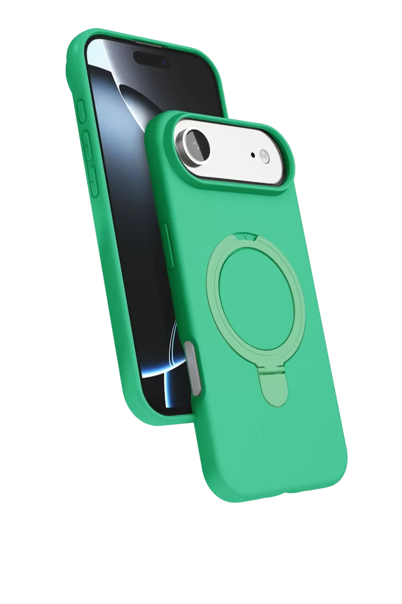 Newface Apple iPhone 17 Air Regal Magsafe Standlı Kapak - Yeşil