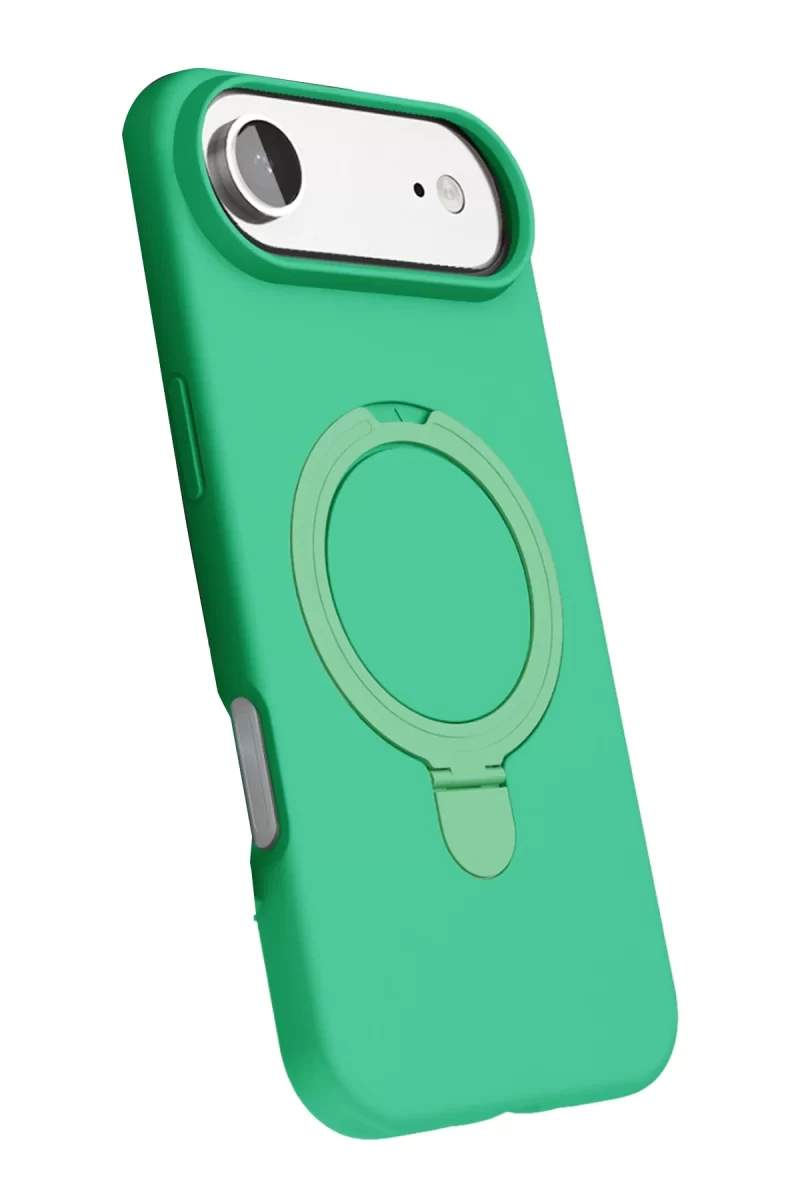 Newface Apple iPhone 17 Air Regal Magsafe Standlı Kapak - Yeşil