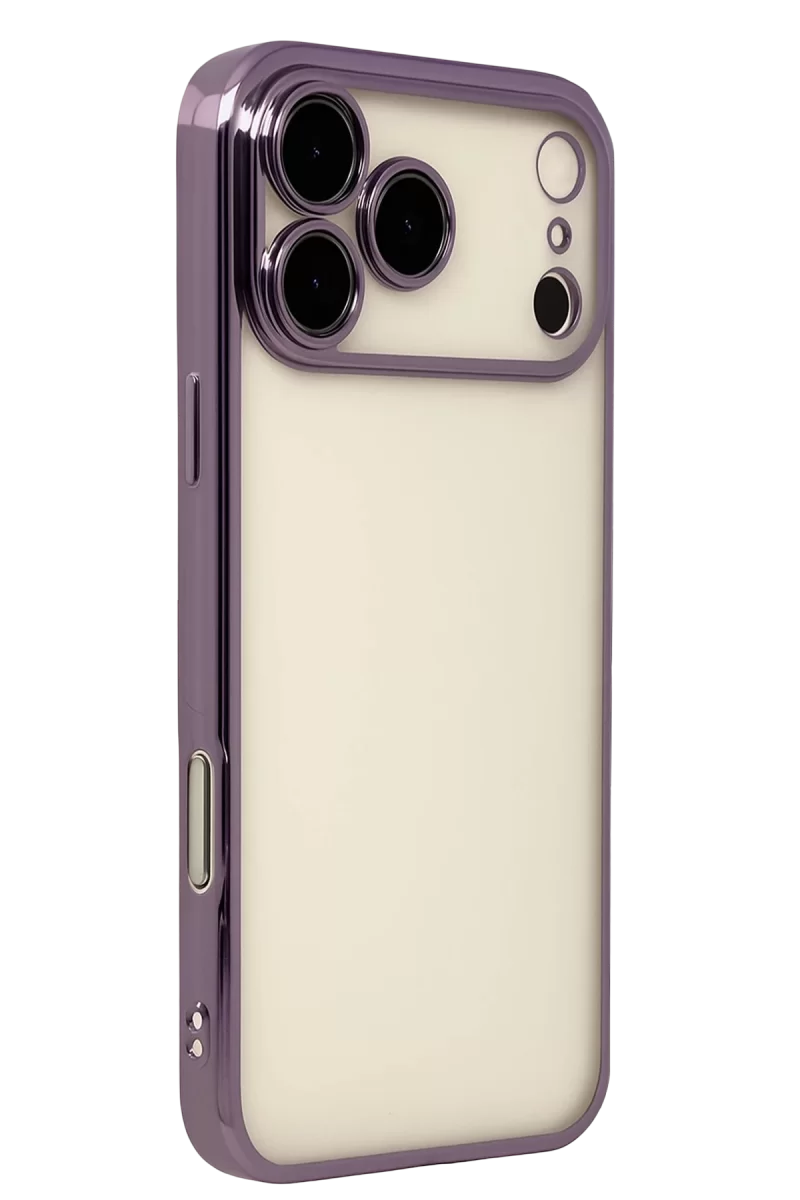 Newface Apple iPhone 17 Pro Razer Lensli Silikon - Mor