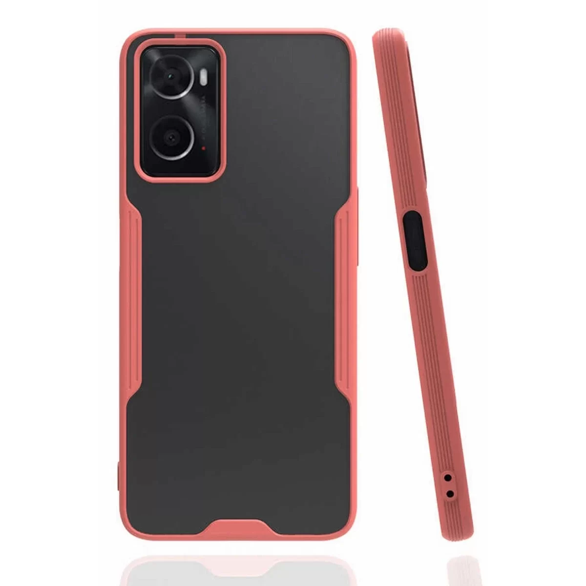 Newface Oppo A96 Kılıf Platin Silikon - Pembe