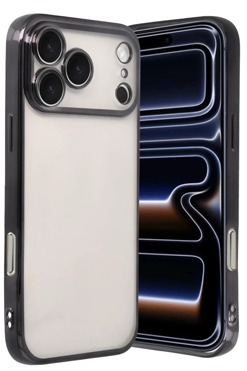 Newface Apple iPhone 17 Pro Razer Lensli Silikon - Siyah