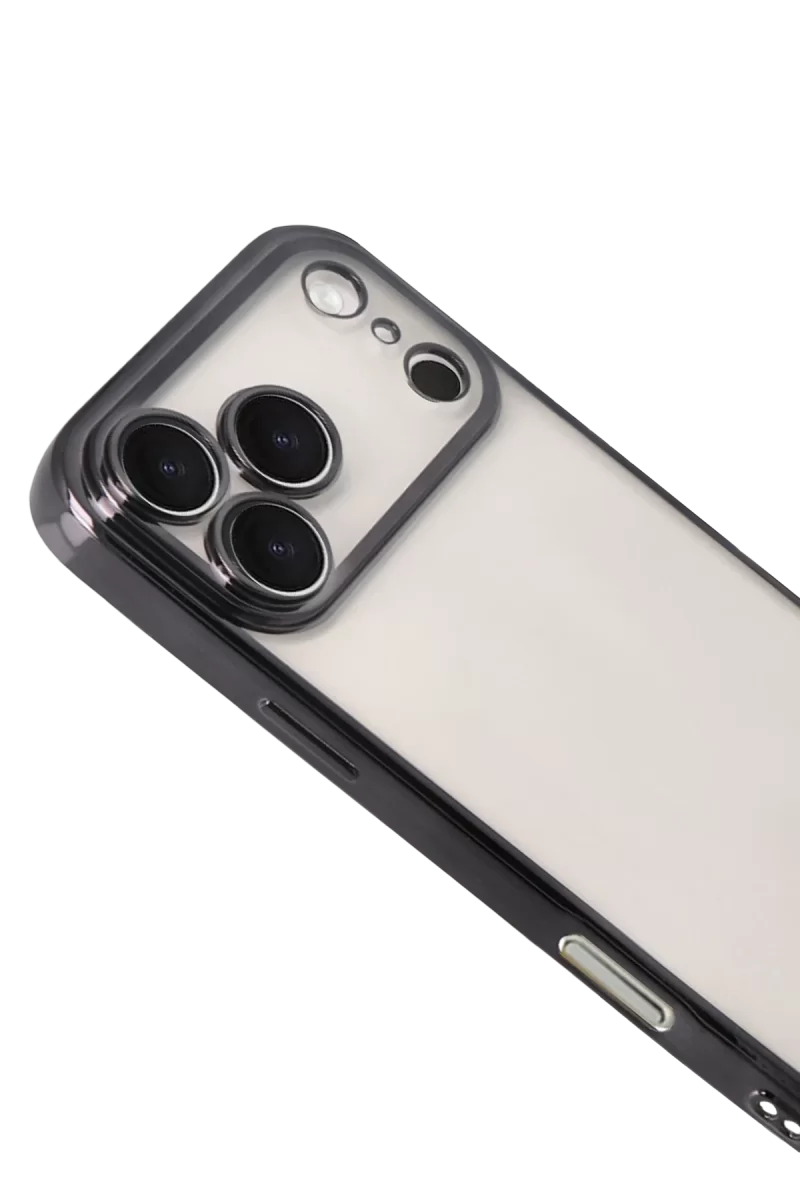 Newface Apple iPhone 17 Pro Razer Lensli Silikon - Siyah