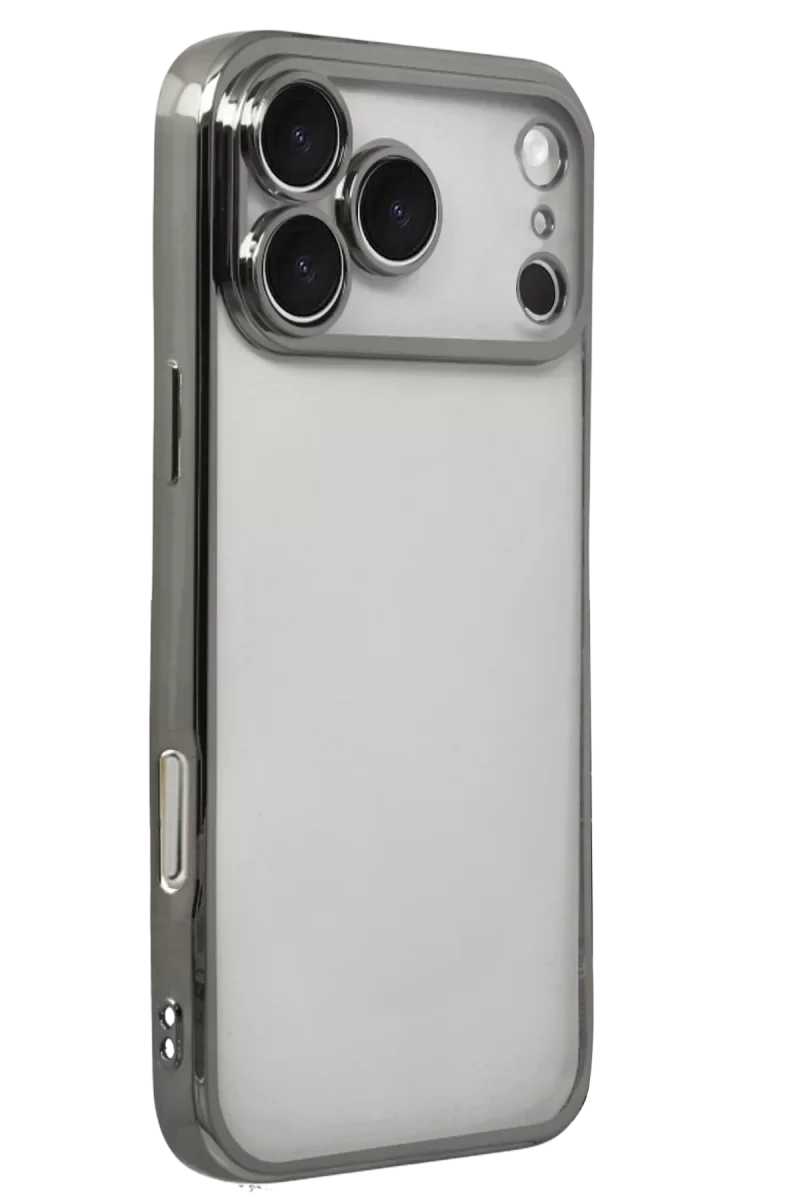 Newface Apple iPhone 17 Pro Razer Lensli Silikon - Titan Gri