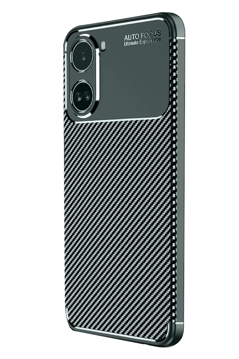 Newface Xiaomi Poco X7 Pro Kılıf Auto Focus Karbon Kapak - Koyu Yeşil