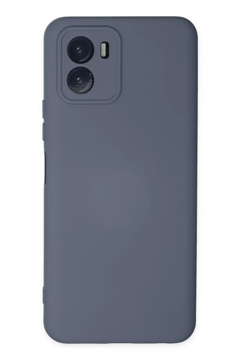 Newface Vivo Y15S Kılıf Nano içi Kadife Silikon - Gri