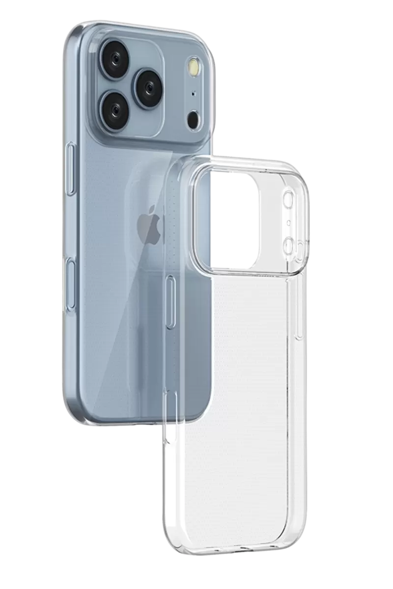 Newface Apple iPhone 17 Pro Lüx Şeffaf Silikon - Şeffaf