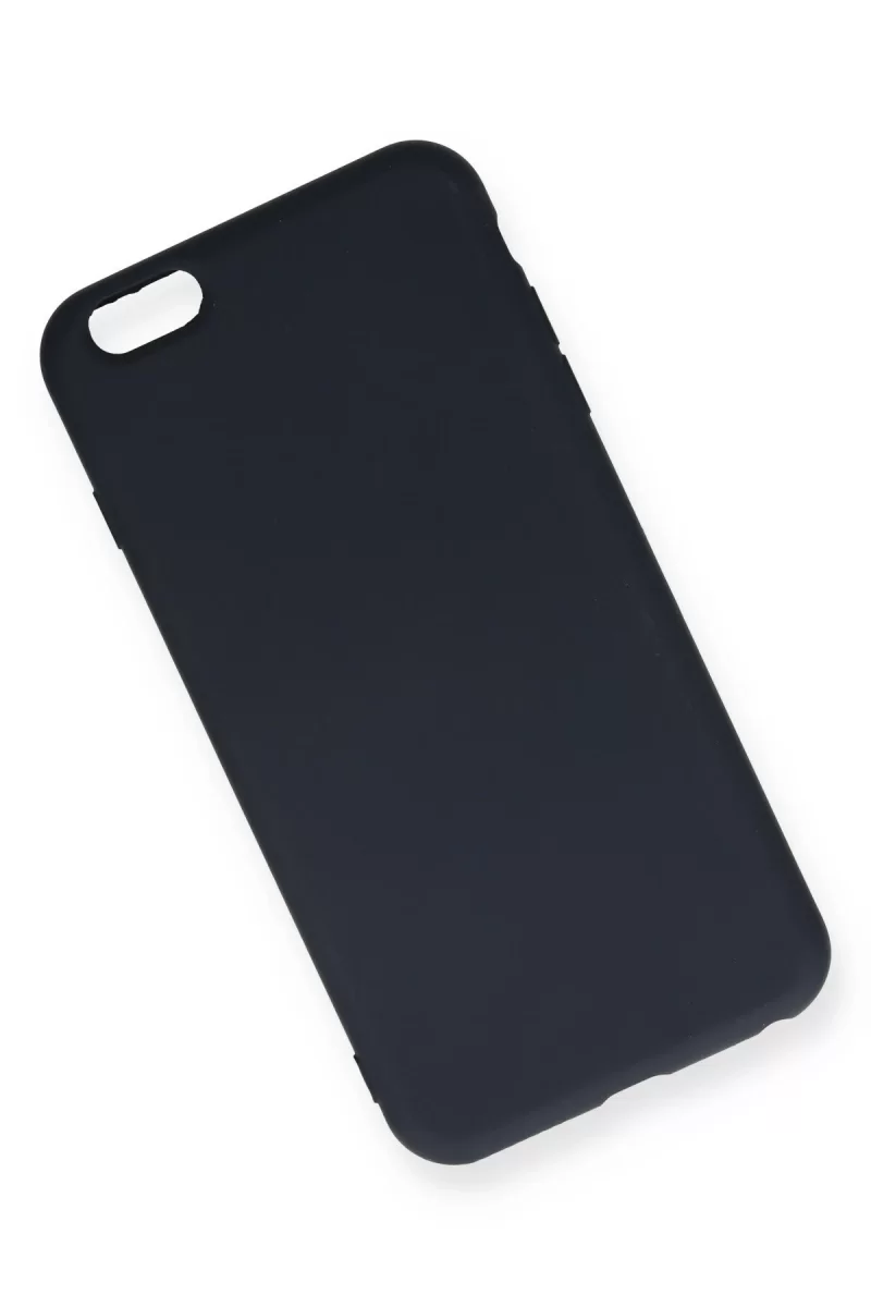 Newface Apple iPhone 6 Plus Kılıf Nano içi Kadife Silikon - Lacivert