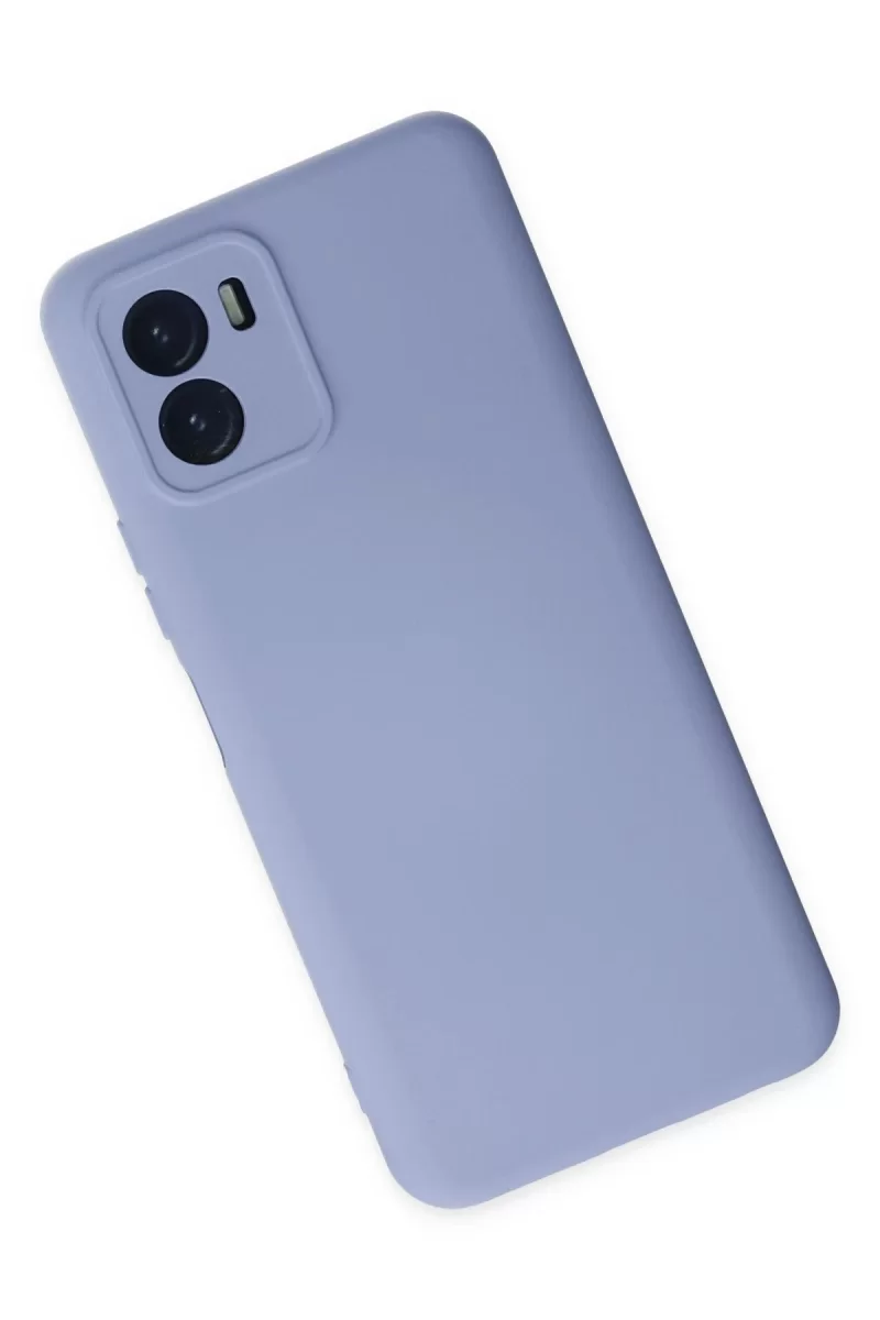 Newface Vivo Y15S Kılıf Nano içi Kadife Silikon - Lila