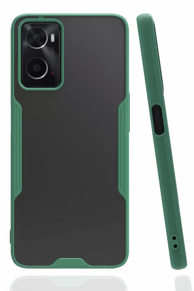Newface Oppo A96 Kılıf Platin Silikon - Yeşil