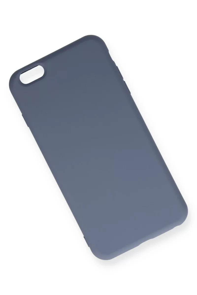 Newface Apple iPhone 6 Plus Kılıf Nano içi Kadife Silikon - Gri