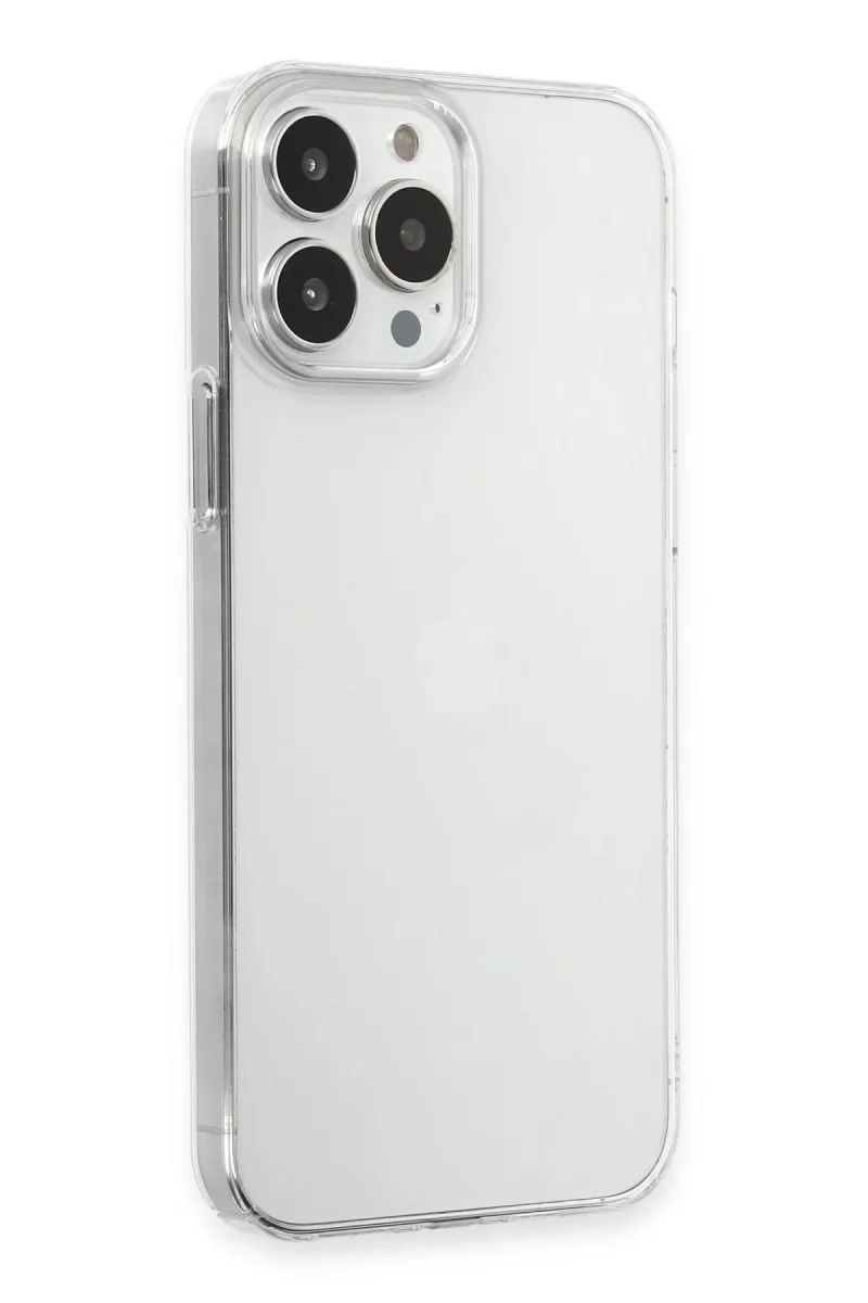 Newface Apple iPhone 15 Pro Max Kılıf Pc Sert Şeffaf Kapak - Şeffaf