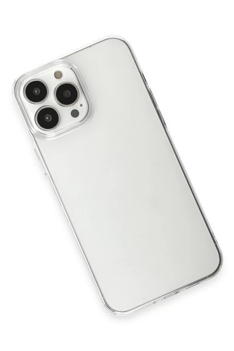 Newface Apple iPhone 15 Pro Max Kılıf Pc Sert Şeffaf Kapak - Şeffaf