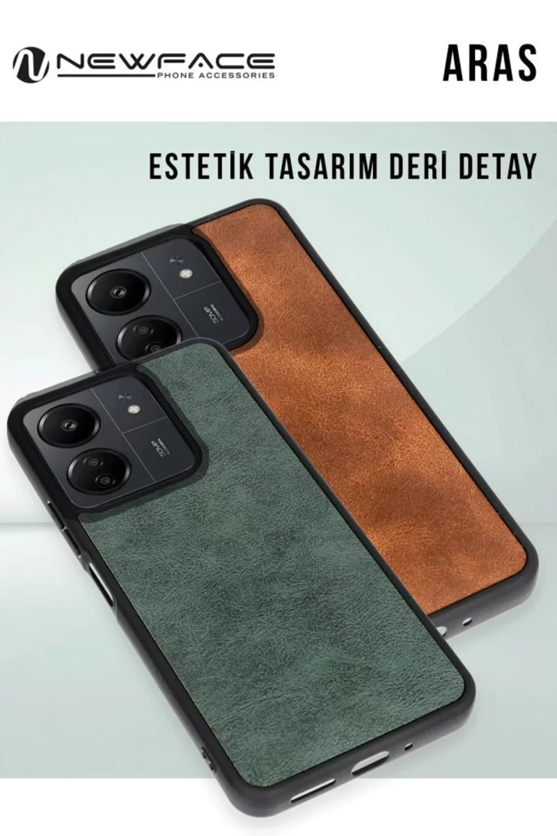 Newface Samsung Galaxy A26 Kılıf Aras Deri Kapak - Bordo