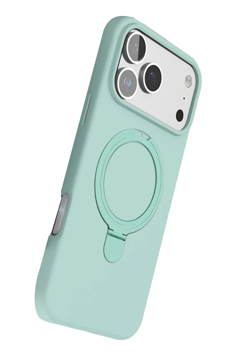 Newface Apple iPhone 17 Pro Max Regal Magsafe Standlı Kapak - Su Yeşili