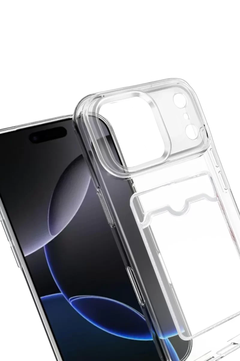Newface Apple iPhone 17 Pro Kart Şeffaf Silikon - Şeffaf