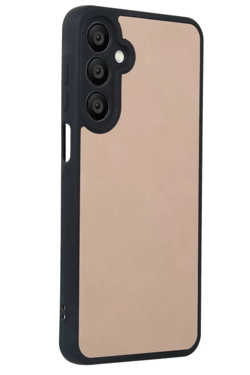 Newface Samsung Galaxy A26 Kılıf Aras Deri Kapak - Pudra
