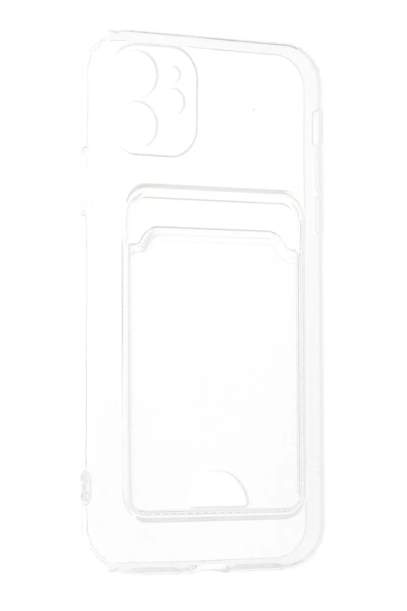 Newface Apple iPhone 11 Kılıf Kart Şeffaf Silikon - Şeffaf