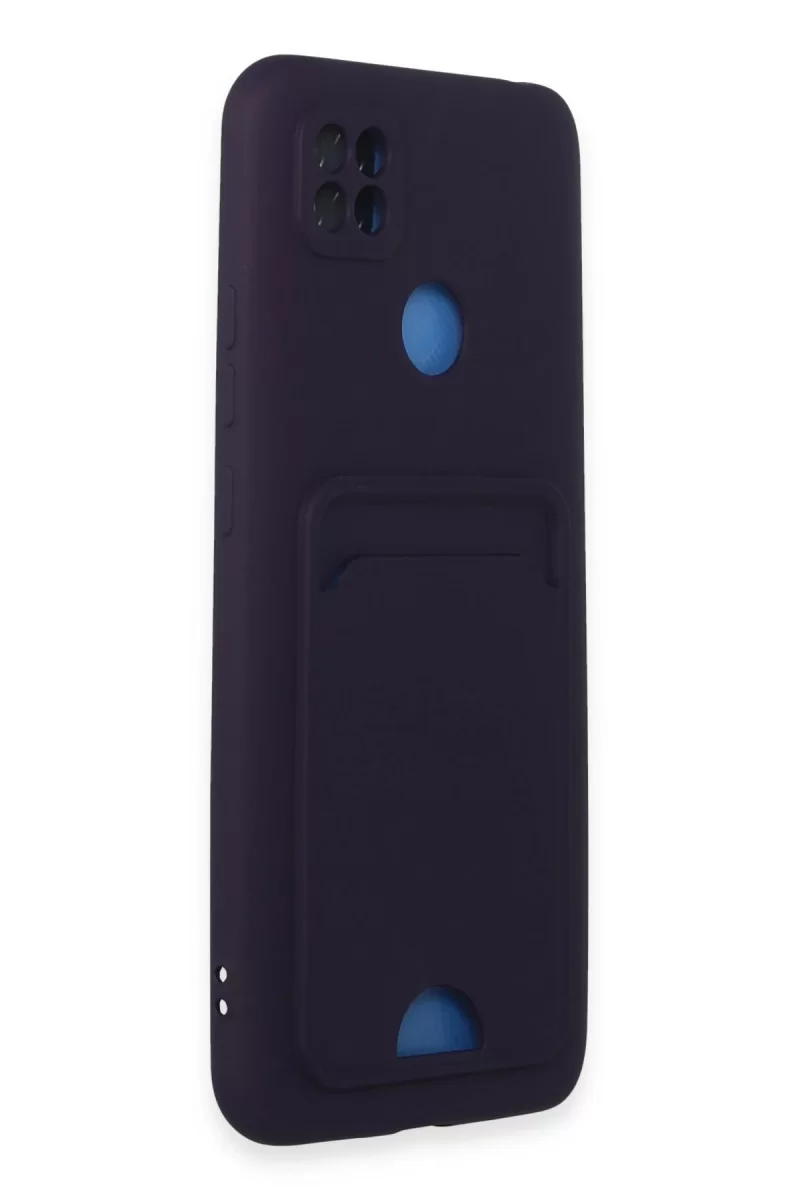 Newface Xiaomi Redmi 9C Kılıf Kelvin Kartvizitli Silikon - Derin Mor