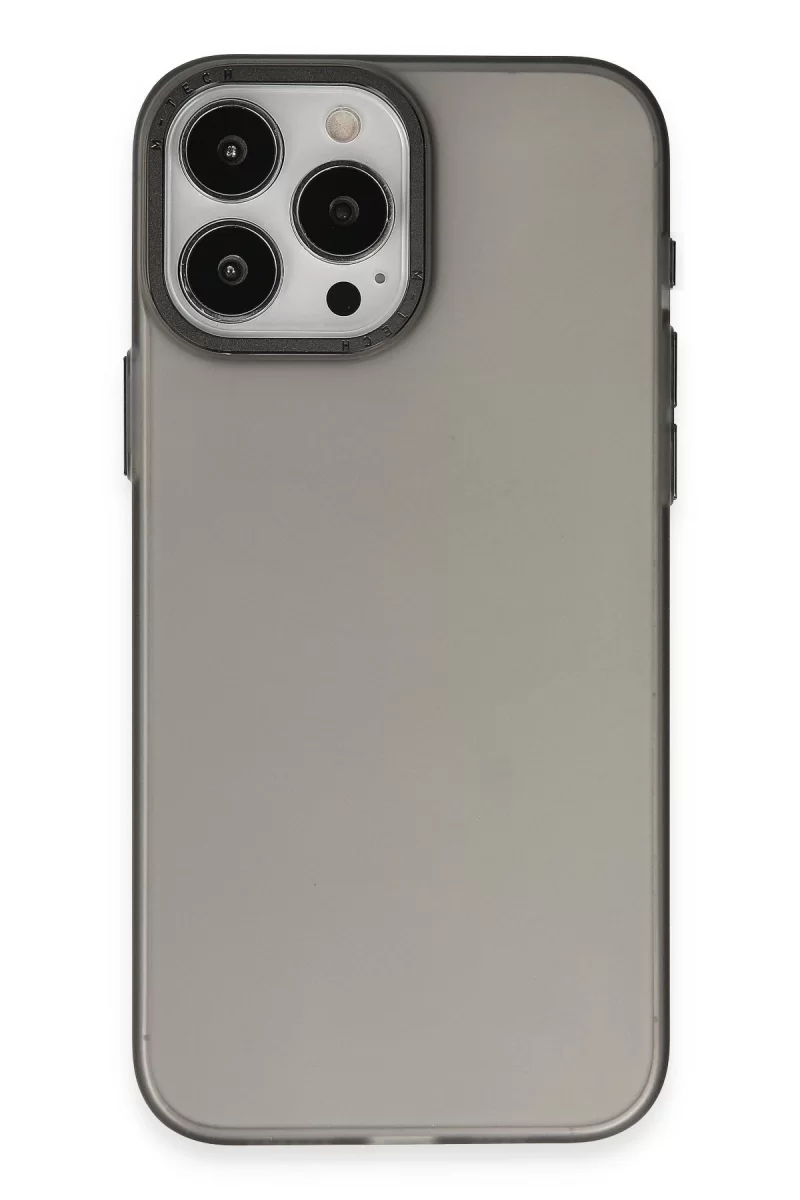 Newface Apple iPhone 15 Pro Kılıf Modos Metal Kapak - Siyah