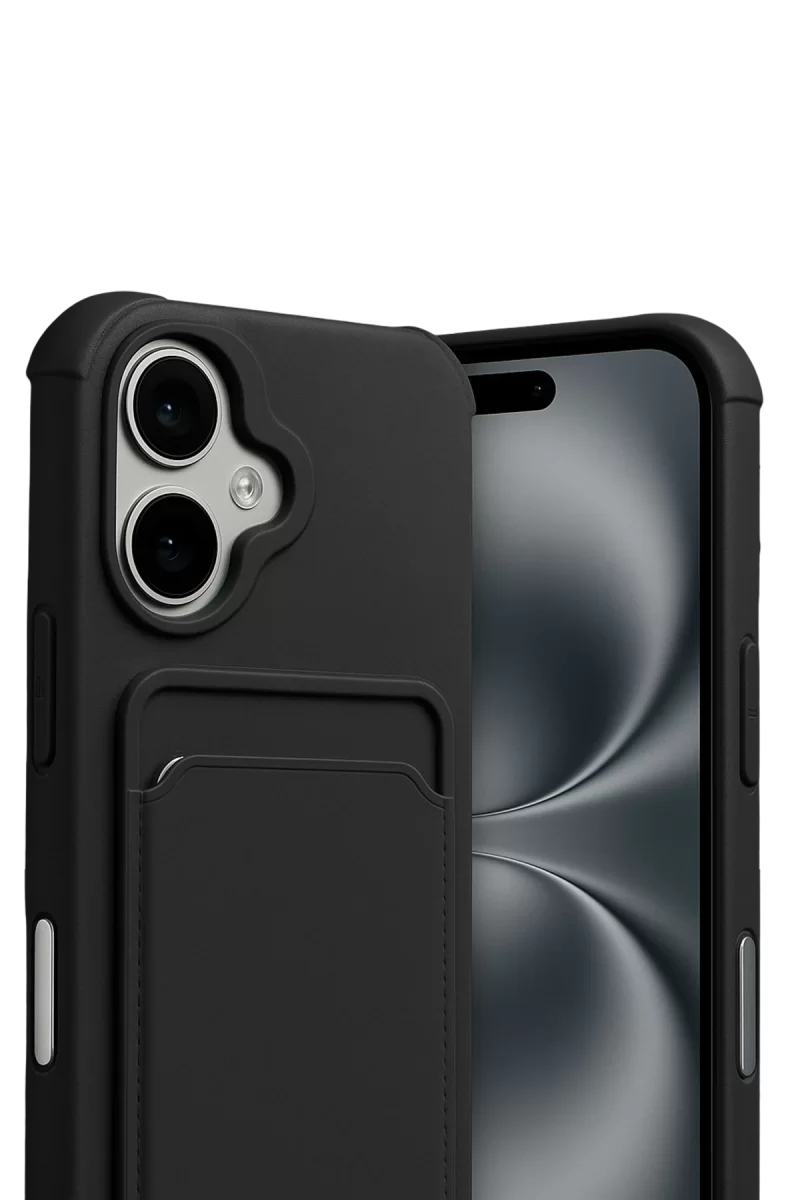 Newface Apple iPhone 17 Kelvin Kartvizitli Silikon - Siyah