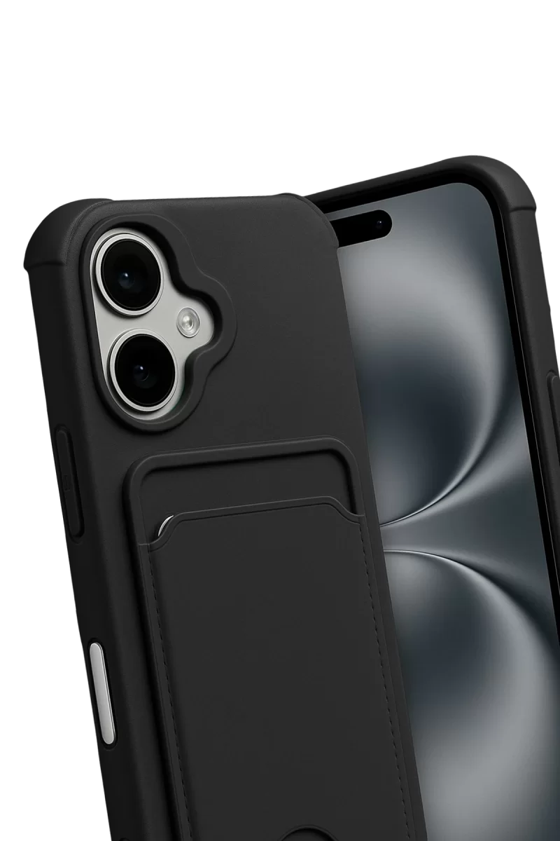 Newface Apple iPhone 17 Kelvin Kartvizitli Silikon - Siyah