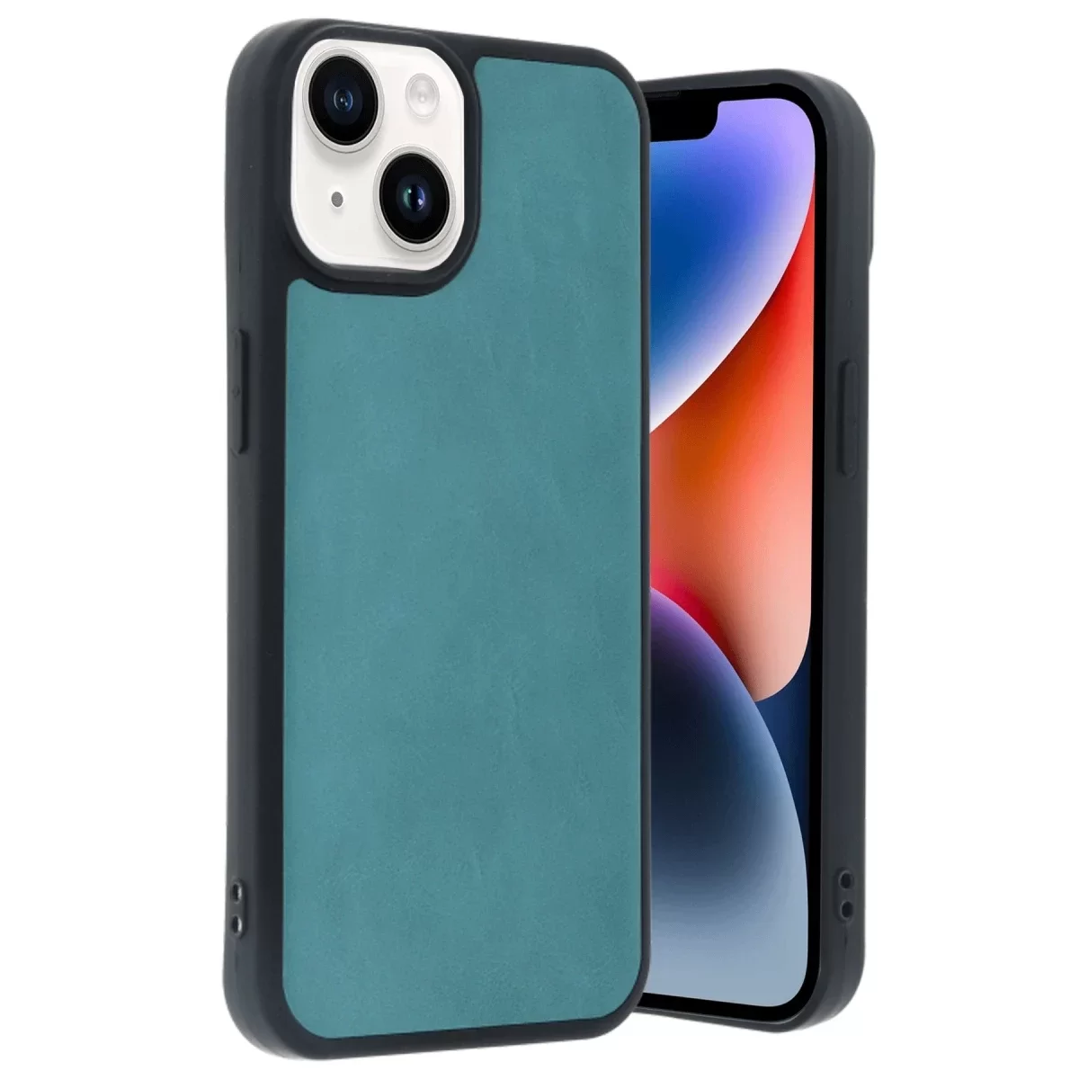 Newface Apple iPhone 14 Kılıf Aras Deri Kapak - Açık Yeşil