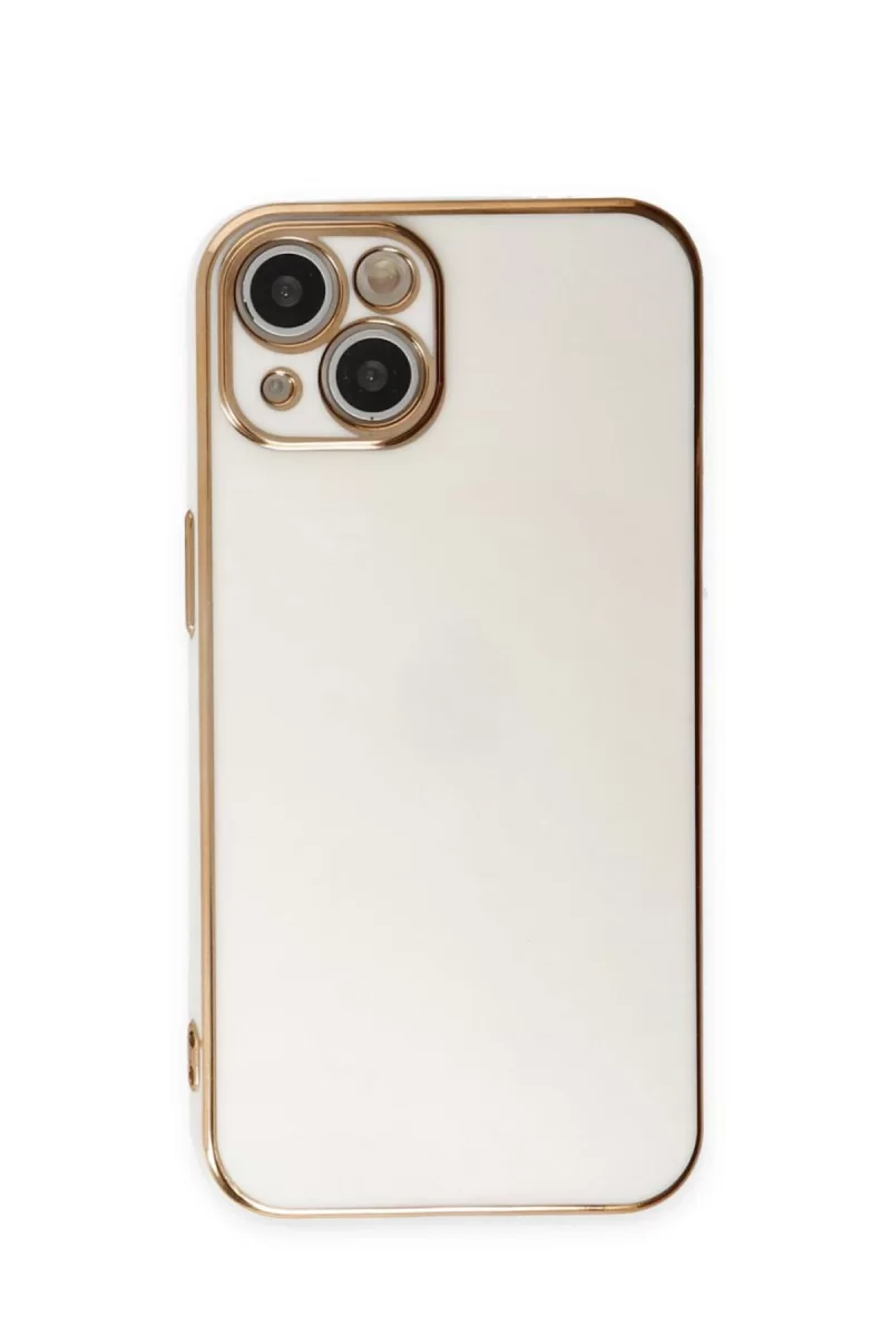Newface Apple iPhone 15 Kılıf Volet Silikon - Beyaz