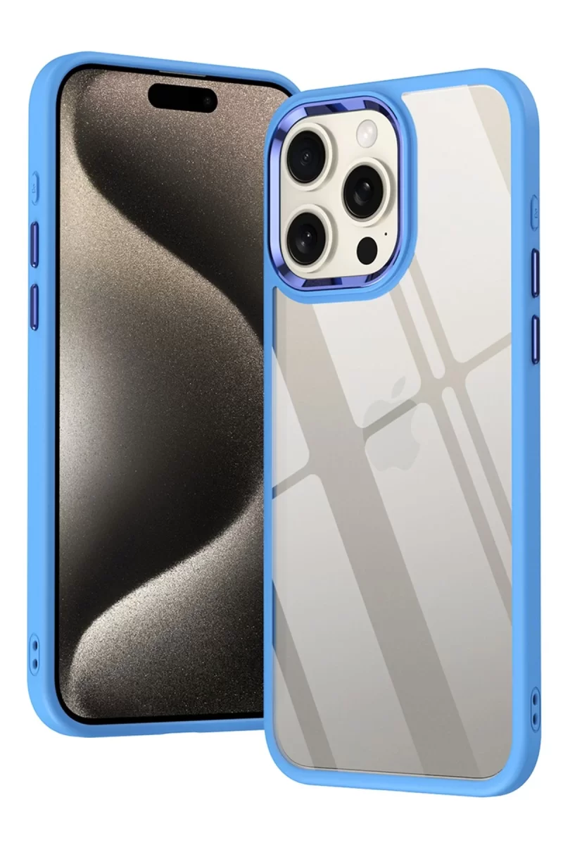 Newface Apple iPhone 15 Pro Max Kılıf Power Silikon - Lila