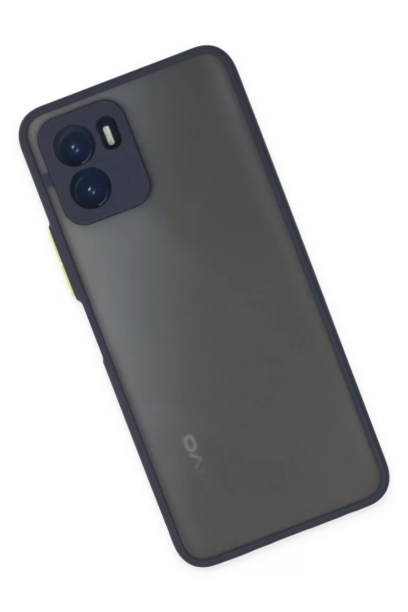 Newface Vivo Y15S Kılıf Montreal Silikon Kapak - Lacivert